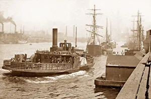 Middlesbrough Prints: Middlesbrough Steam Ferry Victorian period