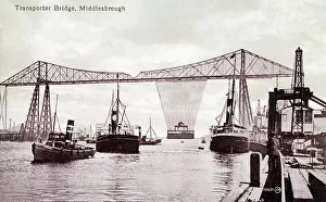 Bank Prints: Middlesbrough - The Tees Transporter Bridge