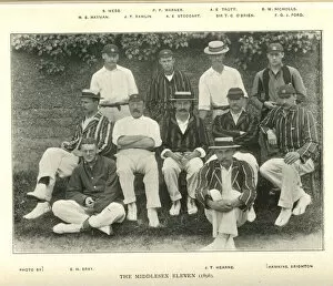 Striped Collection: Middlesex Cricket Team, 1898