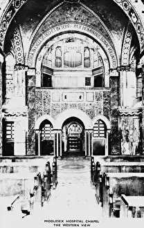 Middlesex Prints: Middlesex Hospital Chapel, Mortimer Street, London