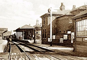 Newark Prints: Midland Railway Station, Newark, early 1900s