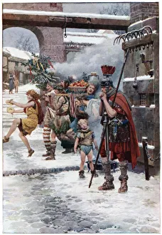 Images Dated 24th April 2019: The Midwinter Festival in Roman London