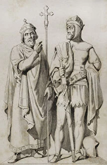 Images Dated 24th March 2020: Mieszko I of Poland and Boleslaw I the Brave