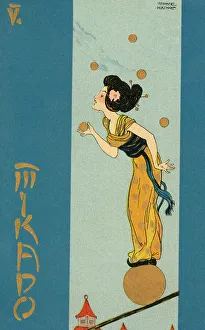 Mikado series by Raphael Kirchner - Acrobat