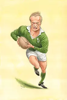 Gibson Prints: Mike Gibson - Irish rugby player