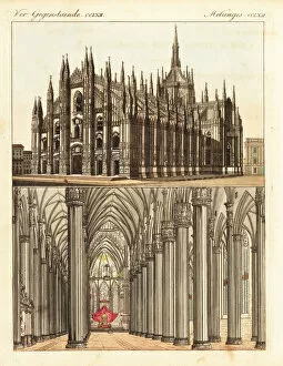 Milan Cathedral, exterior and interior views