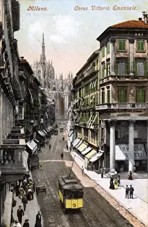 Emanuele Prints: Milan, Italy - Corso Vittorio Emanuele