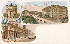Images Dated 9th August 2019: Milan, Italy - Palace Hotel and other sights