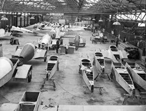 Miles construction Phillips and Powys fuselage shop 1935