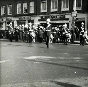 Hythe Prints: Military Band in Pageant, Hythe, Hampshire