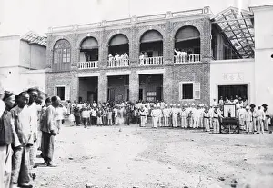 Military barracks, Chinese and Europeans, Amoy, Xiamen