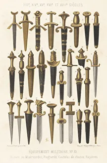 Charles Louandre Prints: Military bladed weapons, 13th to 17th centuries