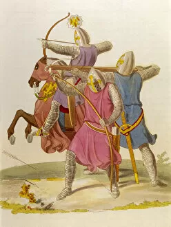 Military costume: archers and crossbowman in 1312