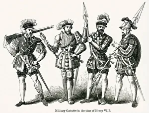 Firearms Collection: Military costume in the time of Henry VIII