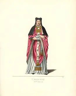 Military costume of a Tuscan gentleman, 15th century