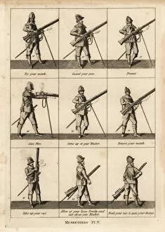 Musketeers Gallery: Military exercises of musketeers