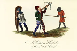 Plate Armor Prints: Military habits of the 15th century