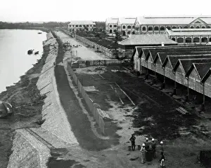 Indo Prints: Military Hospital at Hanoi, Indochina (Vietnam)
