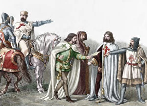 Military Orders: From left to right: Knights Templar, Alcant