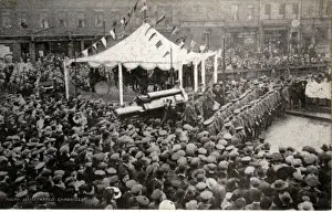 Military Parade with Cannon, TCathedral Square, County Durha