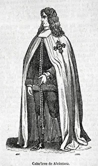 Medieval Times Prints: Military and religious Order of Alcantara - Knight