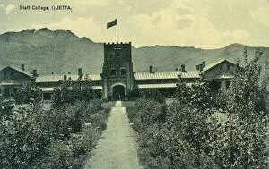 Staff Collection: Military staff college, Quetta, Balochistan, British India