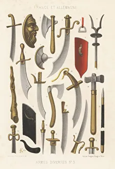 Warfare Prints: Military weapons, France and Germany, 15th century
