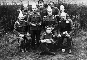 Aerial Photography Gallery: Military WW1 Aerial Photographers Pose for a Group Pictu?