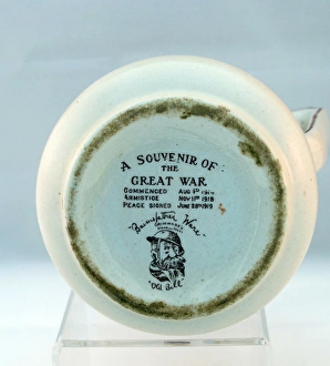 Images Dated 10th January 2013: Milk jug with ornate border - Bairnsfatherware