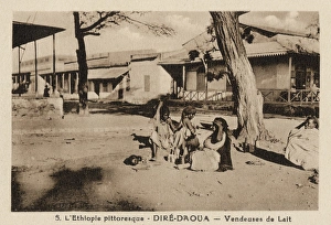 Abyssinia Gallery: Milk vendors in Dire Dawa (Dire Daoua), Ethiopia