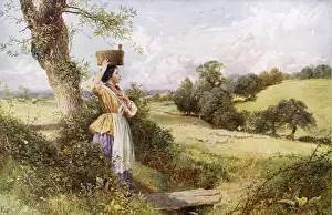 Milk Maid Prints: Milkmaid, England C1860