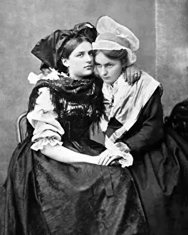 Milkmaid Prints: Two milkmaids, Belgium