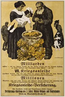 Kriegsanleihe Prints: Milliarden VII Kriegsanleihe, millionen Kriegsanleihe Versic