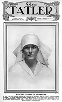 Leveson Prints: Millicent, Duchess of Sutherland as a nurse, Tatler cover, W