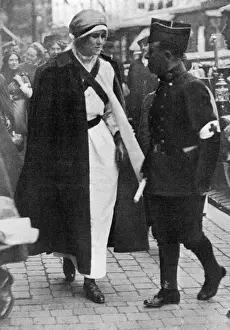 Millicent, Duchess of Sutherland as Red Cross nurse