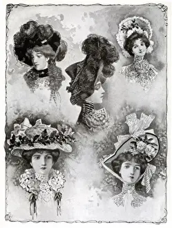 Millinery fashion figures 1902