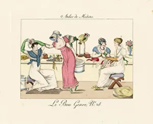 Muslin Prints: Millinery shop workers