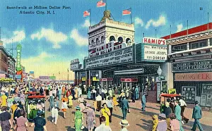 Jersey Prints: Million Dollar Pier, Atlantic City, New Jersey, USA