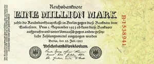 Note Collection: One Million German Mark banknote - 1923