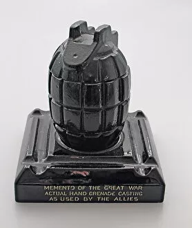 Images Dated 20th October 2008: A Mills hand grenade made as an ink stand