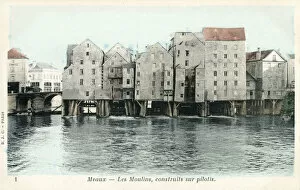 Piles Gallery: The Mills on the River Marne at Meaux, France