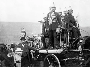 Milnsbridge Fire Brigade in 1908