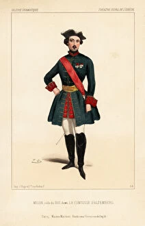 Comtesse Collection: Milon as the Duke in La Comtesse d Altemberg, 1844