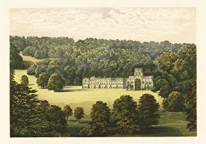 Regency Era Prints: Milton Abbey, Dorsetshire, England