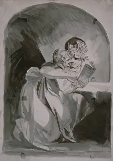 Milton Prints: Milton when a Boy, Instructed by his Mother