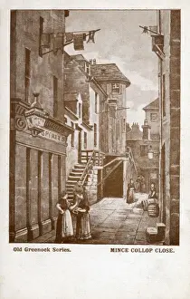 Greenock Prints: Mince Collop Close, Greenock, Scotland