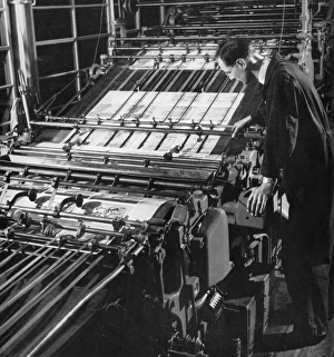 Precision Gallery: Minder of a two-colour Letterpress Machine