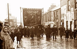 Mines Collection: Miners Gala Parade early 1900s