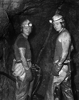 Miners at Geevor Tin Mine, Pendeen, Cornwall