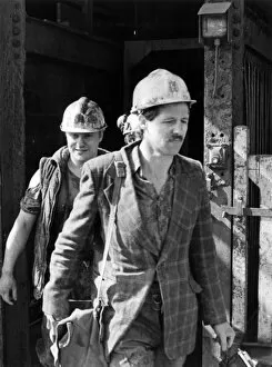 Images Dated 10th November 2016: Miners at Geevor Tin Mine, Pendeen, Cornwall